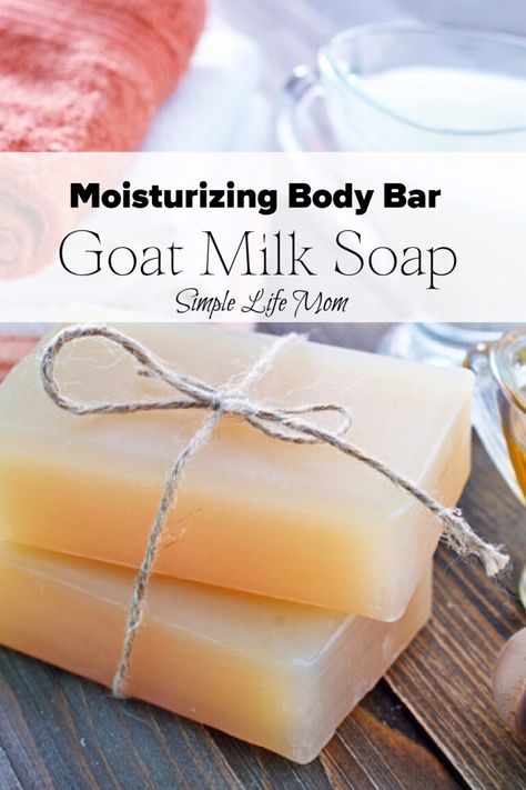 How to Make Goat Milk Soap – a natural cold process recipe - Simple Life Mom Easy Goat Milk Soap Recipe, Make Goat Milk Soap, Olive Oil Soap Recipe, Goat Milk Soap Recipe, Milk Soap Recipe, Homemade Goat Milk Soap, Goat Milk Recipes, Soap Making Process, Cold Process Soap Recipes