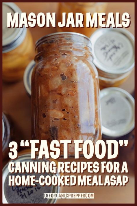 Quick & Easy Mason Jar Meals: 3 Pressure Canning Recipes!  Come home to delicious, homemade meals without the fuss. #MasonJarMeals #PressureCanning #EasyRecipes #MealPrep #HomeCooking Amish Canning Recipes, Pressure Canner Recipes, Electric Pressure Canner, Canning Granny, Organize Kitchen Cabinets, Meal In A Jar, Mason Jar Food, Cabinet Solutions, Fast Food Recipes