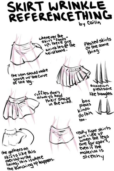 Skirt Drawing Reference, Skirt Reference, Skirt Drawing, Drawing Fashion, Rock Fashion, Anatomy Drawing, Anatomy Reference, Drawing Clothes, Art Poses