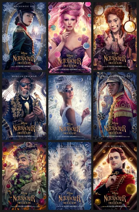 Animation Movies To Watch, Crimson Peak Film, Sugar Plum Fairy Costume, New Movie Poster, Couples Movie Night, Disney Nutcracker, Nutcracker And The Four Realms, Lady Cartoon, Family Christmas Movies