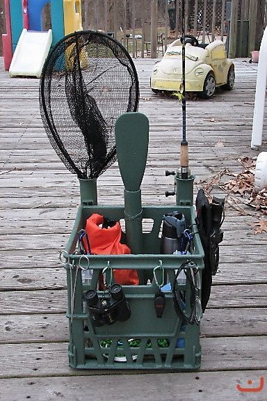 Kayak Crate, Kayak Hacks, Kayak Mods, Fishing Canoe, Pontoon Ideas, Kayak Equipment, Kayak Fishing Setup, Kayak Fishing Diy, Sup Fishing