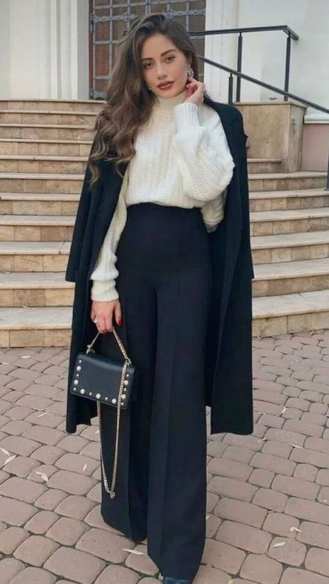 Formal Winter Outfits, Skandinavian Fashion, Stylish Winter Outfits, Winter Fashion Outfits Casual, Chique Outfits, Stylish Work Attire, Elegante Casual, Classy Work Outfits, Stylish Work Outfits