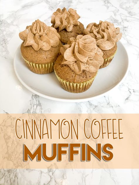 Unique Muffin Recipes, Nicole The Nomad, Coffee Muffins, Cinnamon Cupcakes, Muffin Flavors, Morning Cup Of Coffee, Vanilla Muffins, Coffee Cupcakes, Cinnamon Coffee