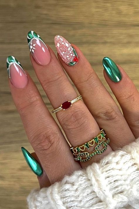 Christmas Nails 2023 Cristmass Nails 2024, Pink Christmas Nail, Pink Christmas Nails, Christmas Nails 2023, Christmas Nail Ideas, Classy Minimalist, Nail Time, Cute Christmas Nails, Holiday Nail