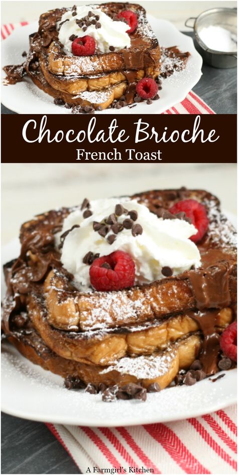 Brioche French Toast Recipe, Chocolate French Toast, Chocolate Brioche, Breakfast At Home, French Recipe, Brioche French Toast, Making Breakfast, French Toast Breakfast, Cinnamon French Toast