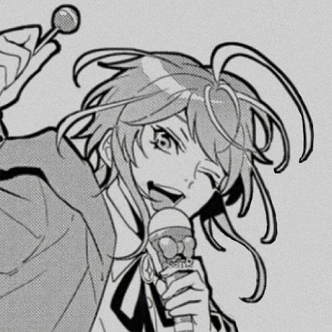 Microphone Pose, Microphone Drawing, Hypmic Manga, Ramuda Amemura, Microphone Icon, Fling Posse, Anime Rapper, Hypnosis Microphone, Hypnosis Mic