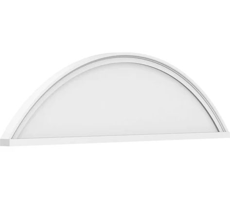 Ekena Millwork Segment Arch Smooth Architectural Grade PVC Pediment | Wayfair Pvc Moulding, House Trim, Door Casing, Window Color, Wall Trim, Authentic Design, Architectural Features, Floor Installation, Ekena Millwork