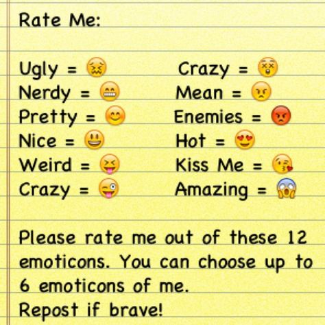 Rate Me Pictures for Facebook | Rate me and choose up to 6 emoticons only. Repost if brave! | Flickr ... Snapchat Story Questions, Snapchat Questions, Rate Me, Dare Games, Friend Quiz, Question Game, Do You Know Me, Real Friendship Quotes, Friends Forever Quotes