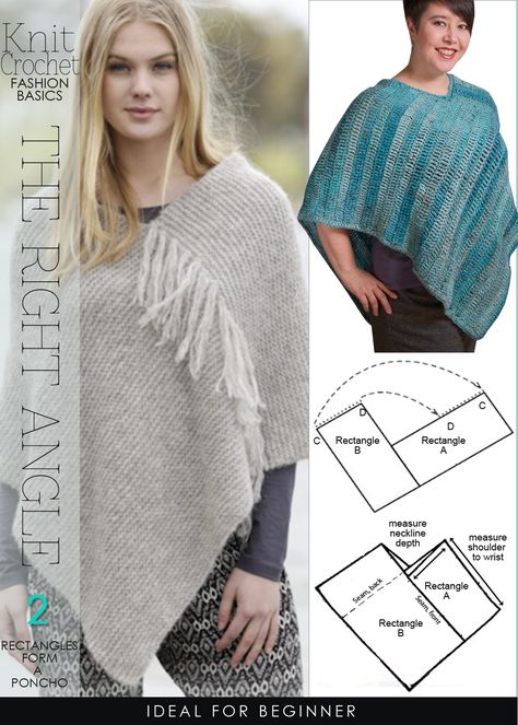 DiaryofaCreativeFanatic Knitted Poncho Patterns Free, Crochet Poncho Pattern, شال كروشيه, Poncho Knitting Patterns, Creative Knitting, Stylish Crochet, Crochet Poncho Patterns, Poncho Pattern, Crochet Wrap