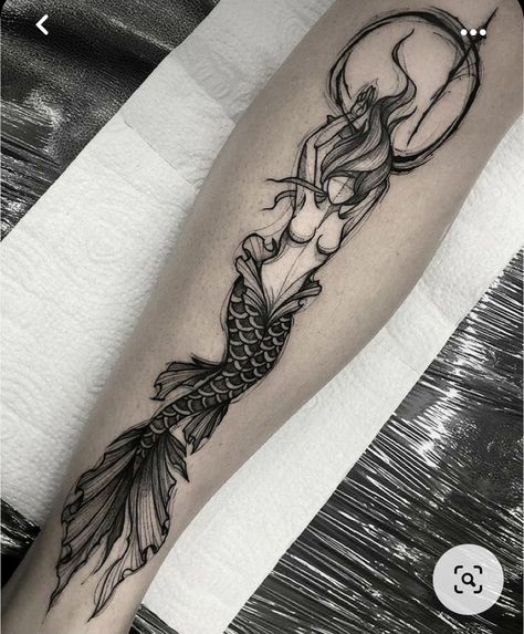 Mermaid Sleeve Tattoos, Siren Tattoo, 42 Tattoo, Mermaid Tattoo Designs, Fantasy Tattoos, Mythology Tattoos, Fish Tattoo, Mermaid Tattoo, Mermaid Tattoos