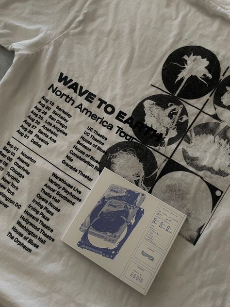 north american tour merch & summer flows album cd Wave To Earth Merch, Wave To Earth Poster Print, Wave To Earth Poster Aesthetic, Wave To Earth Phone Case, Wave To Earth Aesthetic Vibe, Berkeley Homes, Bad Songs, Flaws And All, Tour Merch