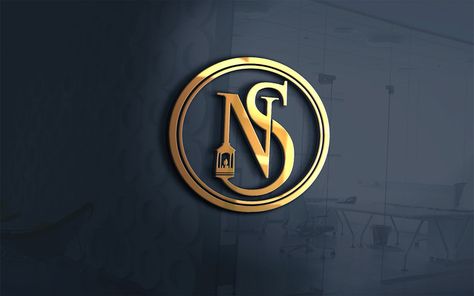 NS Logo Template For Candles Store And General Business Starting With N And S N S Logo Design, Ns Logo Design, Ns Logo, Logo Design Collection, Hair Salon Decor, Education Templates, Ganesh Photo, Character Pictures, Unique Branding