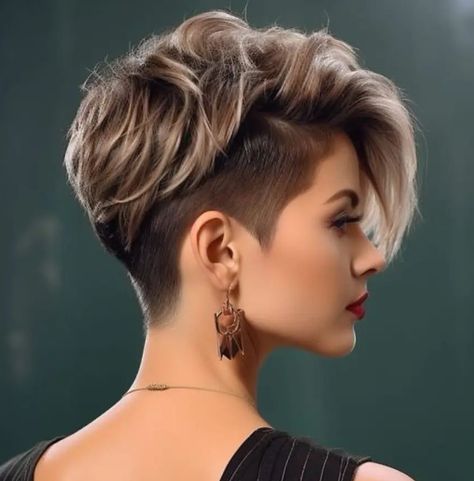 Edgy Short Haircuts, Haircut Tip, Short Hair Undercut, Messy Short Hair, Edgy Short Hair, Penteado Cabelo Curto, Undercut Hairstyles, Haircuts For Fine Hair, Short Hair Haircuts