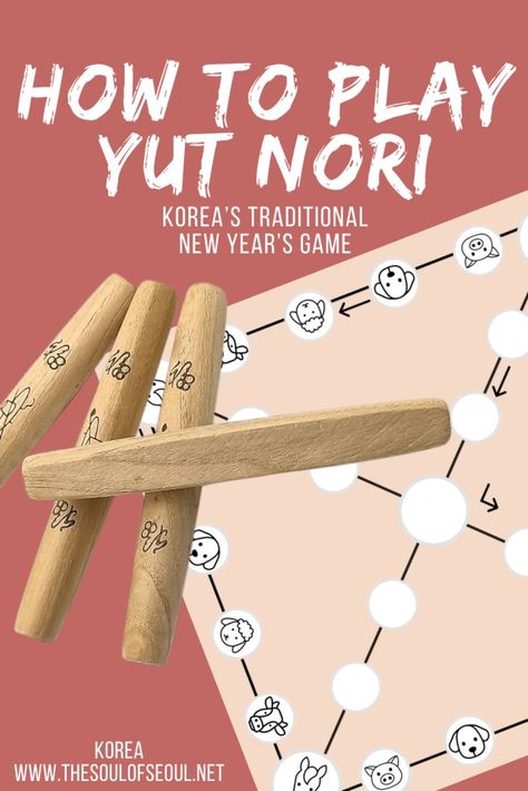 How To Play Yut Nori: Korea's Traditional New Year's Game – The Soul of Seoul Korean Games Fun, Korean Traditional Craft, Korean Games, Facts About North Korea, North Korea Culture, Korean New Year, Korean Kids, Korean Crafts, National Folk Museum Of Korea