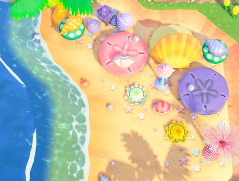 Mermaid Island, Pink Island, Ac New Leaf, Animal Crossing Memes, Animal Crossing Guide, Arte Grunge, Animal Crossing Wild World, Island Theme, Tropical Animals