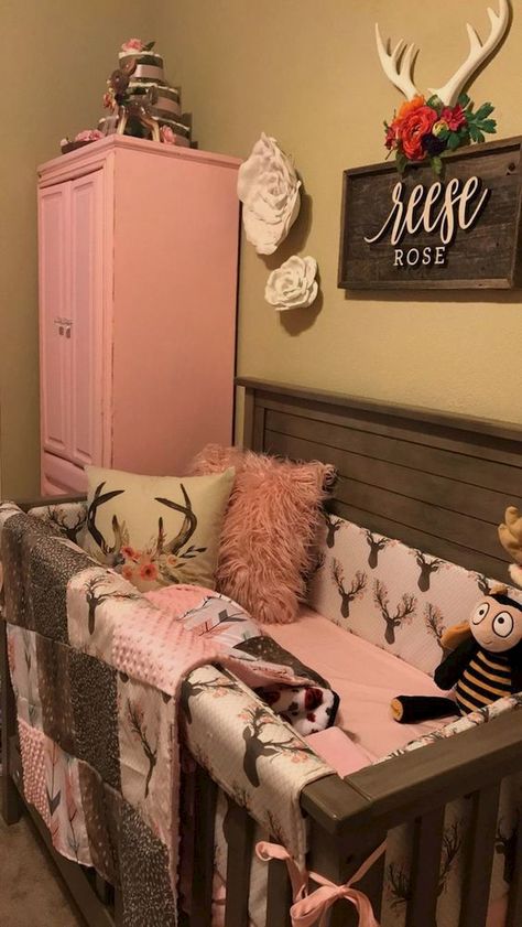 Country Girl Nursery, Rustic Nursery Room Ideas, Nursery Ideas Girl, Girl Nursery Pink, Girl Nursery Themes, Girl Western