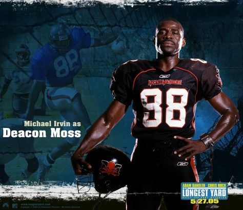 LONGEST YARD: MICHAEL IRVIN bka DEACON MOSS  #longestyard #longestyard2 #football #footballmovies #footballmoviemix #michaelirvin #irvin #deaconmoss #getsteppin #gettosteppin Bob Sapp, The Longest Yard, Here Comes The Boom, Backdrop Images, Chris Long, Football Movies, Music Rules, Tyler Blackburn, Shemar Moore