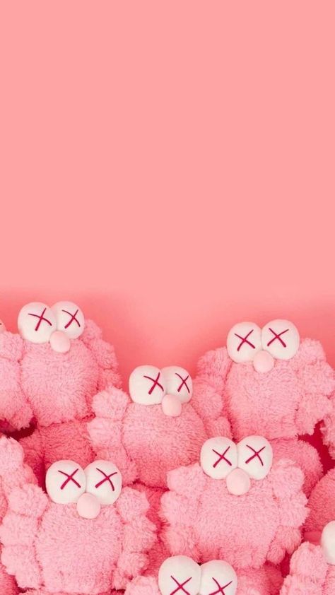 Elmo Wallpaper Aesthetic Pink, Kaws Widget Pink, Pink Elmo Wallpaper, Ios 16 Wallpaper Kaws Pink, Pink Kaws Wallpaper Iphone, Kaws Pink Wallpaper, Kaws Iphone Wallpaper Pink, Kaws Aesthetic Wallpaper, Kaws Illustration