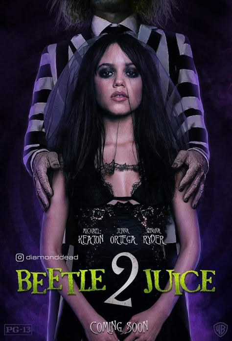 Beetlejuice 2, Tim Burton Beetlejuice, New Disney Movies, Beetlejuice Movie, رعب نفسي, Michael Keaton, Winona Ryder, Halloween Door, Netflix Movies