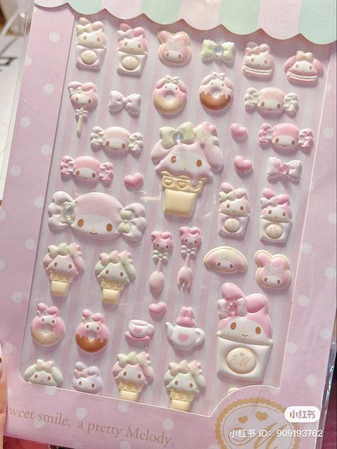 Cute Kawaii Widgets, Cute Stickers Sanrio, Sticker Ideas Sanrio, Sanrio Stationary, Cute Sanrio Stationary, Sticker Sheets Sanrio, Stationery Obsession, Soft Pink Theme, Charmmy Kitty