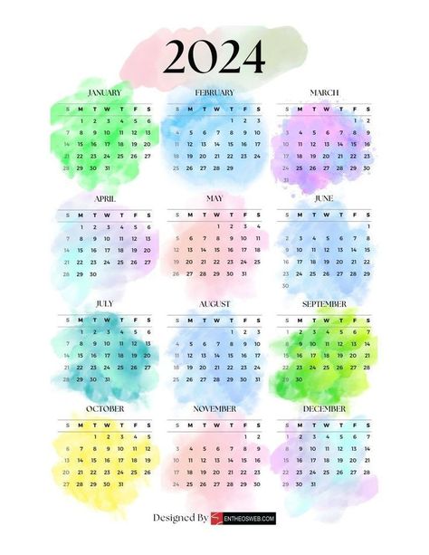 Cute Calendar 2024 Free Printable, 2024 Calendar Printable Free Yearly, Calander 2024 Design Printable, 2024 Calendar Printable Free Aesthetic, Free Printable 2024 Calendar, Cute Calendar 2024, Calendar Design 2024, 2024 Calendar Design, Printable Calendar 2023 Free