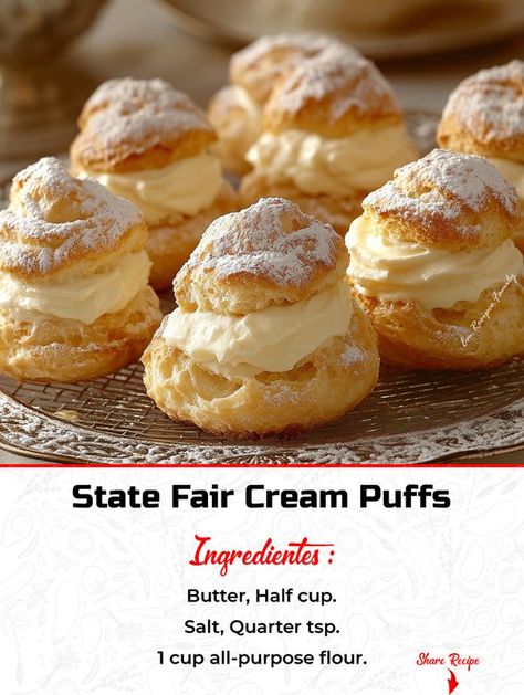 Award Winning Desserts State Fair, State Fair Cream Puffs, Award Winning Desserts, Fair Recipes, Tailgating Food, State Fair Food, Fair Foods, Iphone Info, Fair Food