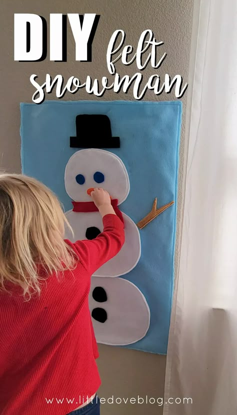 Snowman Felt Board, Felt Snowman Pattern, Diy Felt Snowman, Felt Snow, Snowman Wall Hanging, Diy Felt Board, Homemade Ideas, Felt Wall Hanging, Felt Wall