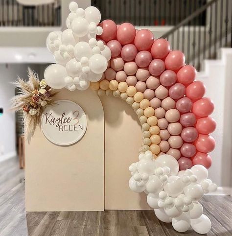 Boho Rainbow Balloon, Boho Theme Wedding, Rainbow Baby Shower Theme, Rainbow Balloon Garland, Boho Rainbow Birthday Party, Rainbow Birthday Party Decorations, Rainbow Birthday Decorations, Rainbow First Birthday, Boho Birthday Party