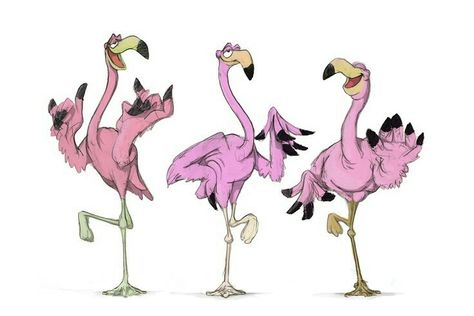 Flamingo Pictures, Love Character Design, Flamingo Illustration, Love Character, Character Design Tutorial, Flamingo Painting, Character Design Cartoon, Character Design Challenge, Cartoon Birds