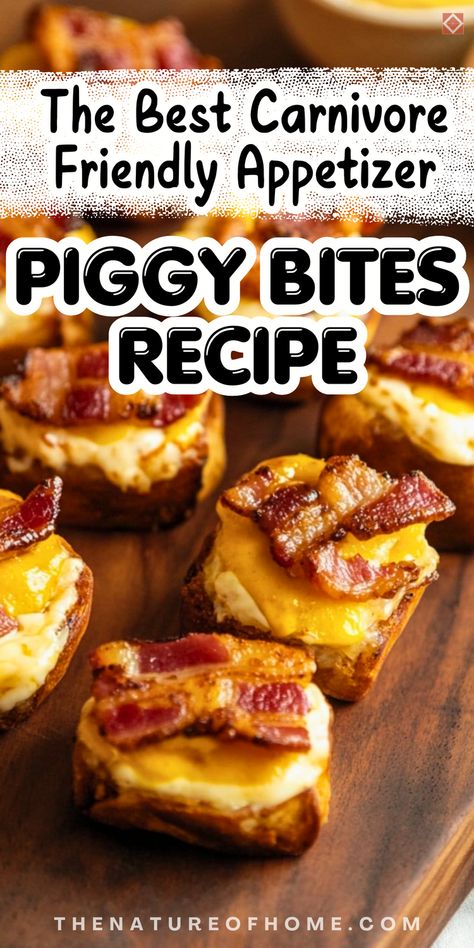 These piggy bites are an irresistible carnivore-friendly appetizer that’s both delicious and easy to make. With simple, meaty ingredients, they’re perfect for parties or snacks. Ideal for those following a low-carb or carnivore diet—save this recipe now! Carnivore Deviled Eggs Recipe, Carnivore Diet On The Go, Car Ivore Diet Recipes, Dirty Carnivore Diet Food List, Carnivor Diet Snacks, Carnavoir Diet Recipe, Carnivore Appetizers For Party, Carnivore Diet Appetizers, Carnivore Recipes Simple