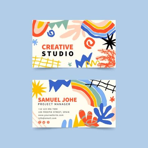 Bussiness Card Idea Design Art, Logo Ideas For Art Business, Business Card For Artist, Illustrator Business Card Design, Illustrators Business Cards, Business Card Illustration, Art Studio Branding, Illustrator Business Cards, Illustrated Business Cards