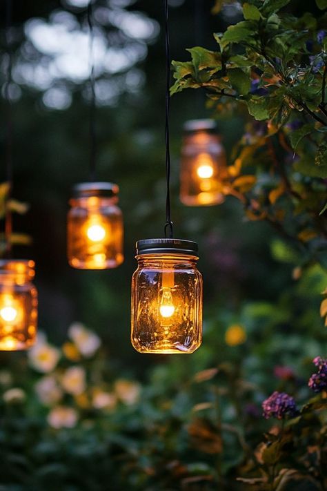 Make your own solar-powered lanterns for an eco-friendly outdoor lighting solution! Perfect for summer nights in the garden. #DIYLanterns #SolarPower #EcoFriendlyCrafts Diy Luminaries Outdoor, Solar Lamps Diy, Ecofriendly Crafts, Solar Powered Lanterns, Eco Friendly Diy, Easy Hacks, Diy Lanterns, Solar Lanterns, Diy Solar