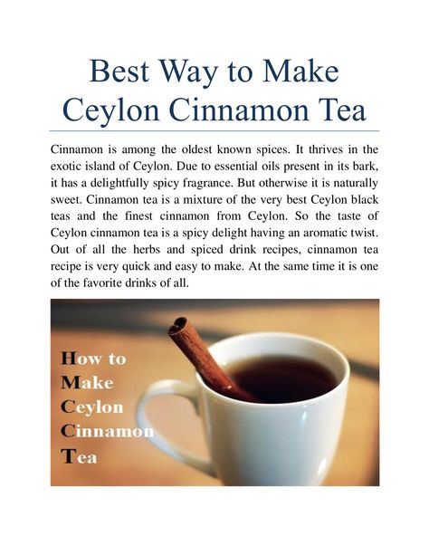 Cinnamon Health Benefits, Cinnamon Benefits, Anti Inflammation Recipes, Growing Healthy Hair, Cinnamon Tea, Cinnamon Recipes, Ceylon Tea, Time Routine, Ceylon Cinnamon