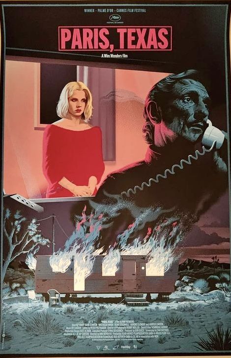 Paris Texas Film, Harry Dean Stanton, Texas Poster, Nastassja Kinski, Septième Art, Film Poster Design, Retro Horror, Movie Posters Design, Cinema Posters