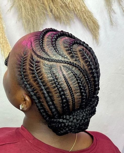 Plait Back Cornrows Braids, Simple Cornrow Styles, Latest Hair Braids, Cornrows Natural Hair, Cornrows Braids For Black Women, Hairstyles Tutorial, Goddess Braids Hairstyles, Quick Natural Hair Styles, Bridal Hair Inspiration