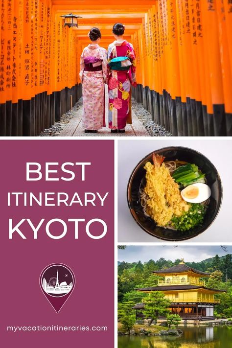 3-Day Kyoto Itinerary Kiyomizu-dera Temple, Kyoto Itinerary, Nijo Castle, Visit Kyoto, Golden Pavilion, Himeji Castle, Kiyomizu Dera, Japan Travel Guide, Soba Noodles