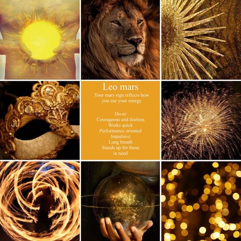 Leo In Mars, Leo Mars Woman, Leo Mars Aesthetic, Leo Lilith Aesthetic, Mars In Leo Aesthetic, Scorpio Mars Aesthetic, Leo Zodiac Sign Aesthetic, Gold Powers Aesthetic, Leo Sign Aesthetic