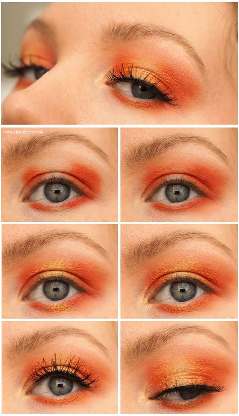 orange spring makeup tutorial #orangemakeup #springmakeup #springmakeupinspo #makeuptutorial #beautyblog #beauty Green Makeup Tutorial, Orange Eyeshadow Looks, Spring Makeup Tutorial, Orange Eye Makeup, Orange Eyeshadow, Orange Lipstick, Orange Makeup, Cute Eyeshadow Looks, Make Up Tutorials