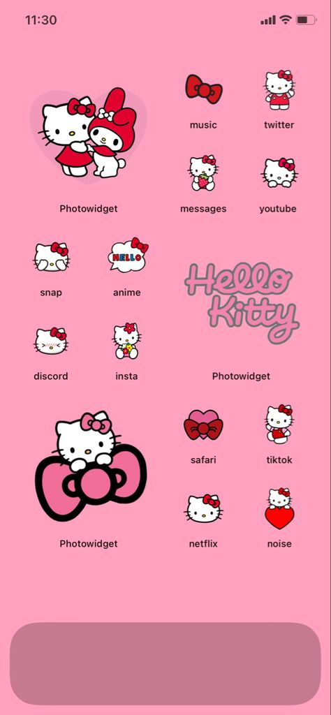 Iphone App Layout Hello Kitty, Hello Kitty Iphone Homescreen, Iphone Layout Hello Kitty, Phone Wigit Ideas, Home Screen Layout Iphone Hello Kitty, Hello Kitty Ios 16 Home Screen, Hello Kitty Layout Iphone, Ios 16 Home Screen Ideas Hello Kitty, Hello Kitty Wallpaper Layout