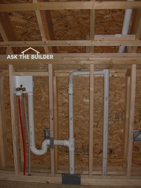 Plumbing Vent Piping Tips | Ask the Builder Bathroom Plumbing Layout, Solar Attic Fan, Plumbing Vent, House Plumbing, Plumbing Layout, Pool Plumbing, Kitchen Base Cabinets, Drainage Pipe, Pvc Pipes