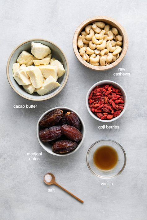 Cacao Butter Recipes, Chocolate Truffles Recipe, Menu Art, Refined Sugar Free Recipes, Cacao Butter, Vegan White Chocolate, White Chocolate Truffles, Truffles Recipe, Vegan Salads