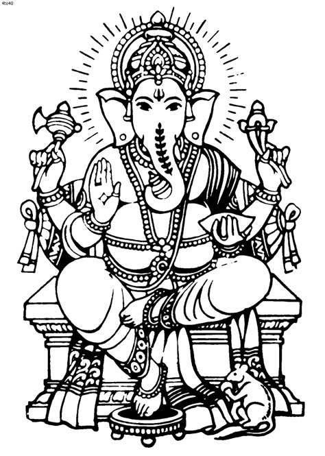 Outline Goddess Ganesh - ClipArt Best Ganpati Drawing, Ganesha Sketch, Ganesha Drawing, Ganesha Tattoo, Karma Yoga, Buddha Tattoo, Elephant God, Lord Ganesha Paintings, Ganesh Art