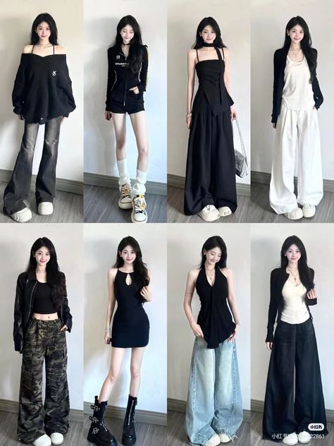 Outfit Ideas Dark Feminine, Soft Dark Aesthetic Outfits, Dark Outfits Edgy, Dark Feminine Aesthetic Outfits, Feminine Edgy Style, Dark Feminine Outfits, Outfit Ideas Asian, Feminine Aesthetic Outfits, Winter Drip