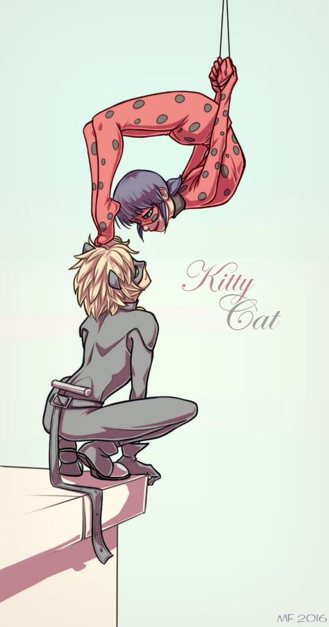 Kitty Cat Anime Miraculous Ladybug, Photo Manga, Ladybug Und Cat Noir, Tikki Y Plagg, Ladybug Miraculous, Ladybug Art, Ladybug And Cat Noir, Ladybug Wallpaper, Miraculous Wallpaper