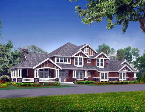 Plan Number 87635 | Order Code: PT101 | FamilyHomePlans.com | 1-800-482-0464 Luxury Master Suite, Luxury Plan, Craftsman Style House, Craftsman Style Homes, Craftsman Style House Plans, Craftsman House Plan, Craftsmen Homes, Craftsman House Plans, Dream House Plans