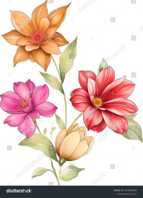 Flower Bunch Digital Flowerstextile Bunch Stock Illustration 2545401483 | Shutterstock Flower Bunch Png, Digital Flowers Bunch, Watercolor Flowers Png, Flowers Bunch, Flower Bunches, Mughal Art Paintings, Shutter Stock, Digital Flower, Flower Bunch