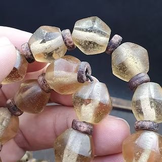 EASTOASISAntiques - Etsy Clear Beads, African Trade Beads, Make Photo, Bubble Glass, Over Sized, Trade Beads, Bangkok Thailand, Types Of Art, Art Craft