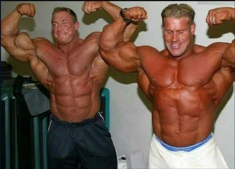 Markus Rühl with Jay Cutler 💥 Old School Gym, Vintage Muscle Men, Best Bodybuilder, Muscular Development, Bodybuilding Pictures, Jay Cutler, Workout Splits, Advanced Workout, School Gym