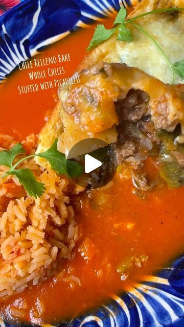 Anaheim Peppers, Beef Picadillo, Chihuahua Cheese, Baked Frittata, Picadillo Recipe, Melting Cheese, Chili Relleno, Stuffed Anaheim Peppers, Chile Relleno