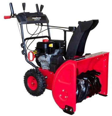 PowerSmart DB7624E 24 in. 212cc 2 Stage Electric Start Gas Snow Blower Snow Cleaning, Snow Blowers, Snow Blower, Snow Removal, Snow And Ice, Baby Strollers, Home Depot, Electricity